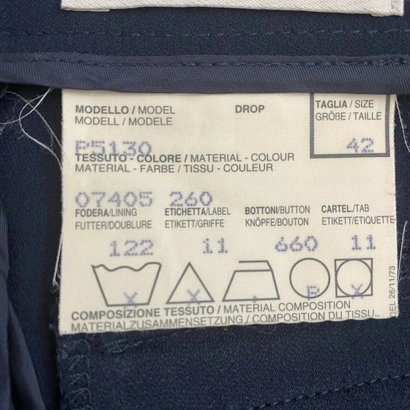 Peserico Wrap Pencil Skirt in Navy‎ Blue - Picture 11 of 12